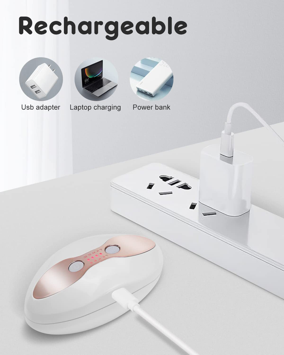 LED Heating Lip Beauty Instrument with Infrared Light Therapy