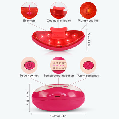 LED Heating Lip Beauty Instrument with Infrared Light Therapy